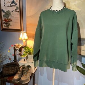 American Eagle Outfitters Forest Green Crew Neck Sweater